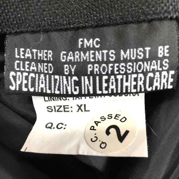FMC Moto Western Concealed Carry Leather Side Laced Vest Sz XL EUC Vtg - Picture 10 of 12